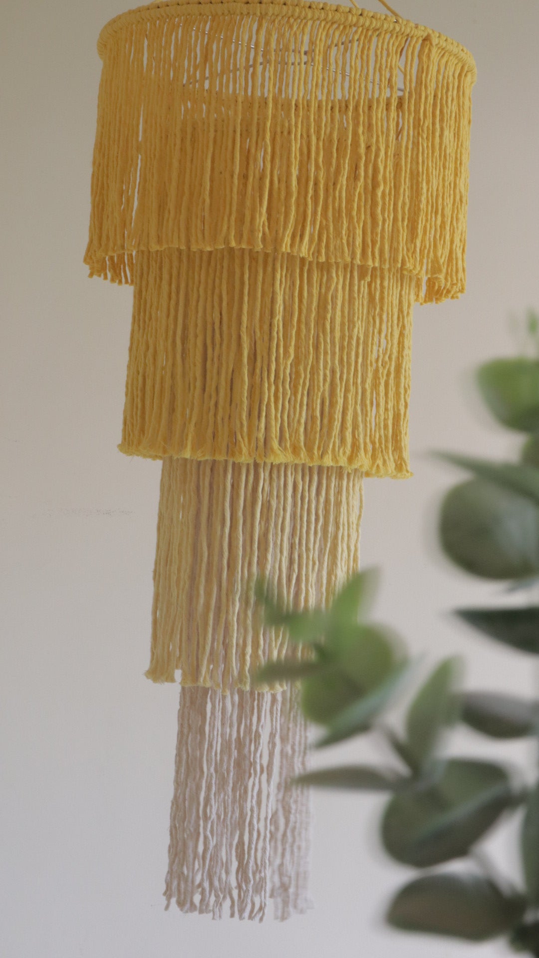 Boho Macrame Chandelier | Long Ombre