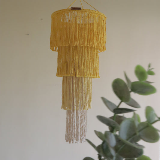 Boho Macrame Chandelier | Long Ombre