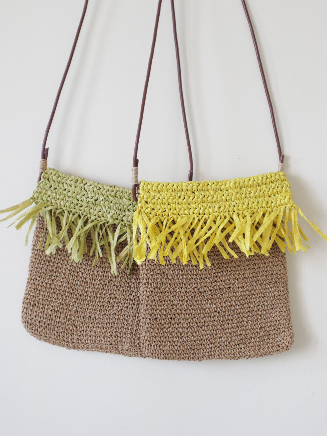 Raffia Crochet Sling Bag Crafts Drapes