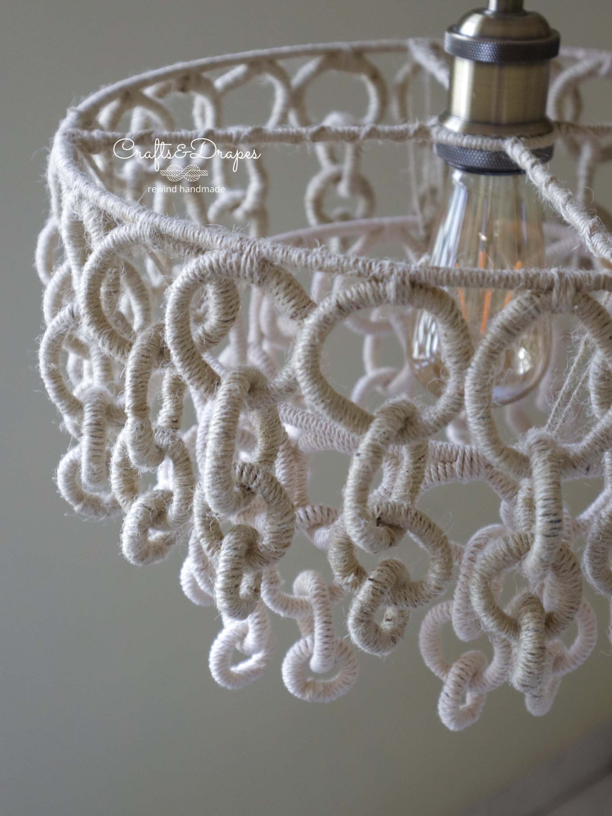 Handcrafted lighting accessory for a bohemian home decor.