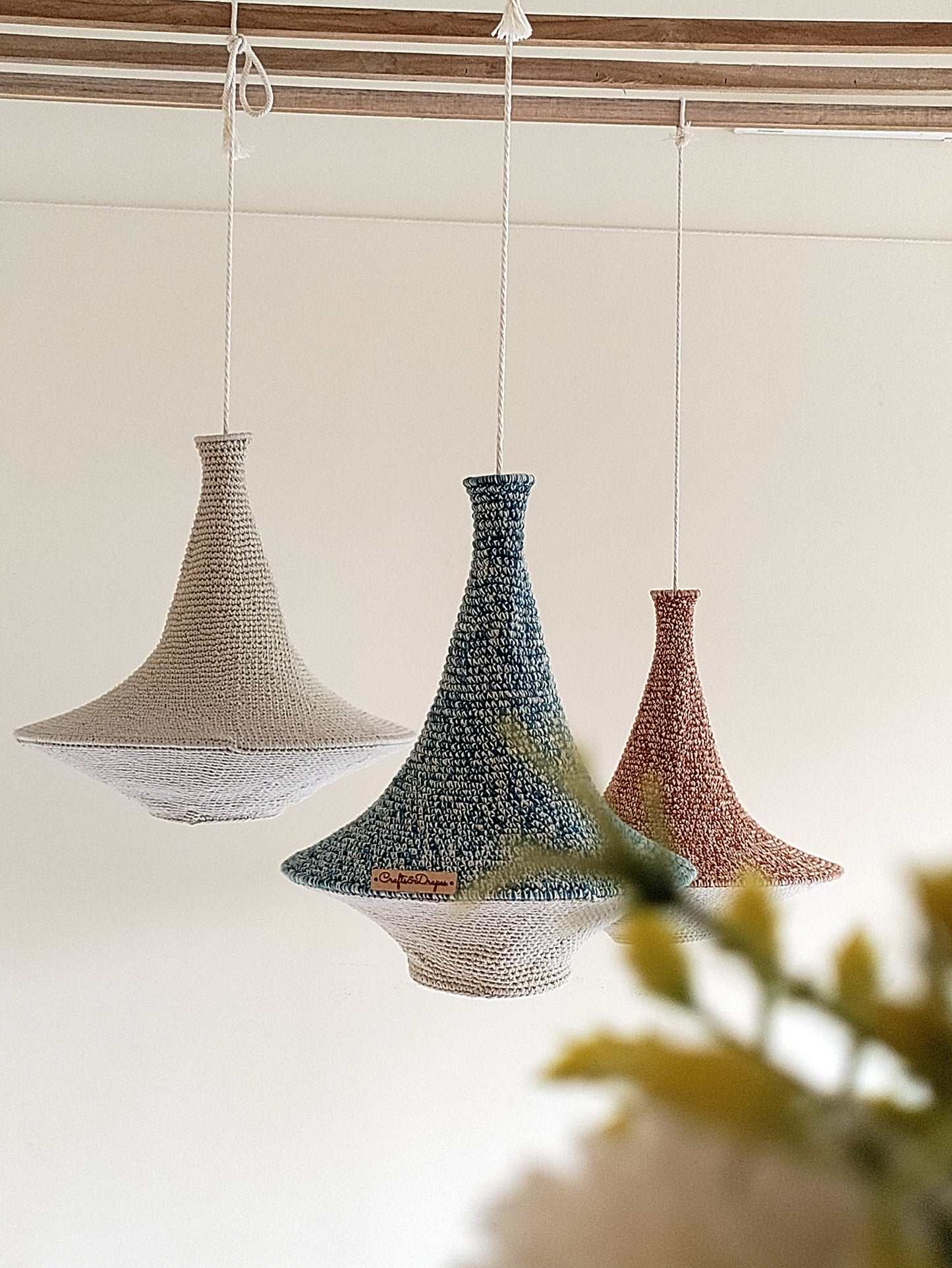 Modern Crochet Pendant Light |  AINE