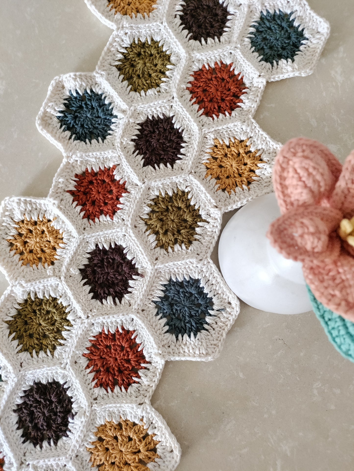 Modern Crochet Table Runner