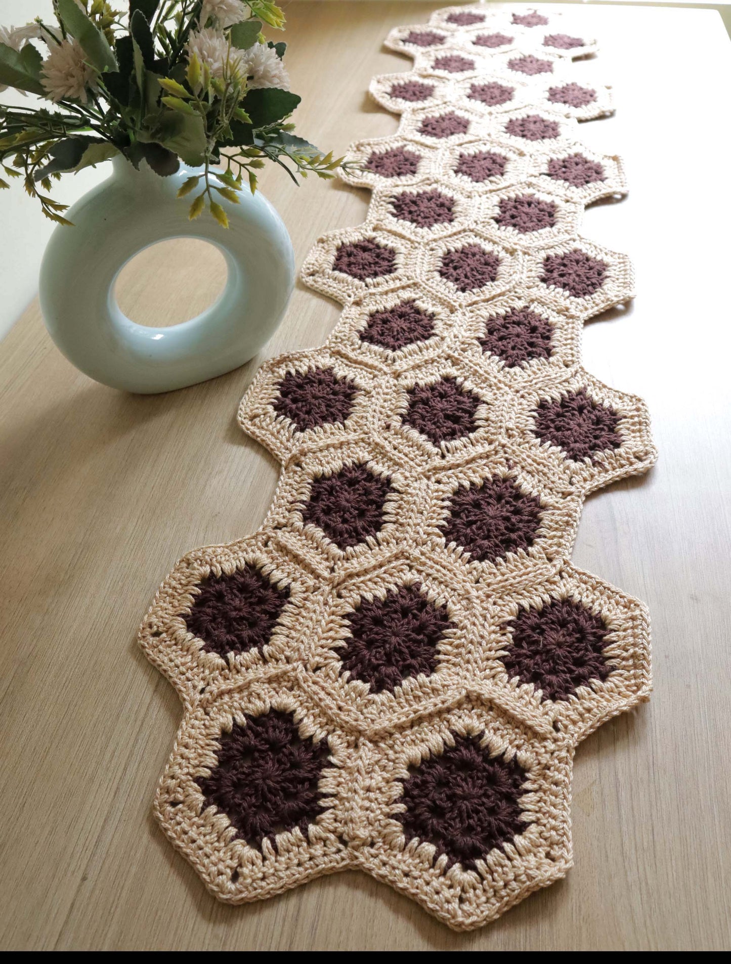 Modern Crochet Table Runner