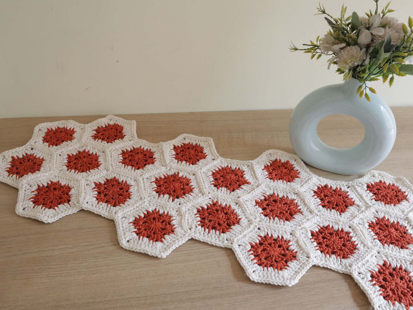 Modern Crochet Table Runner