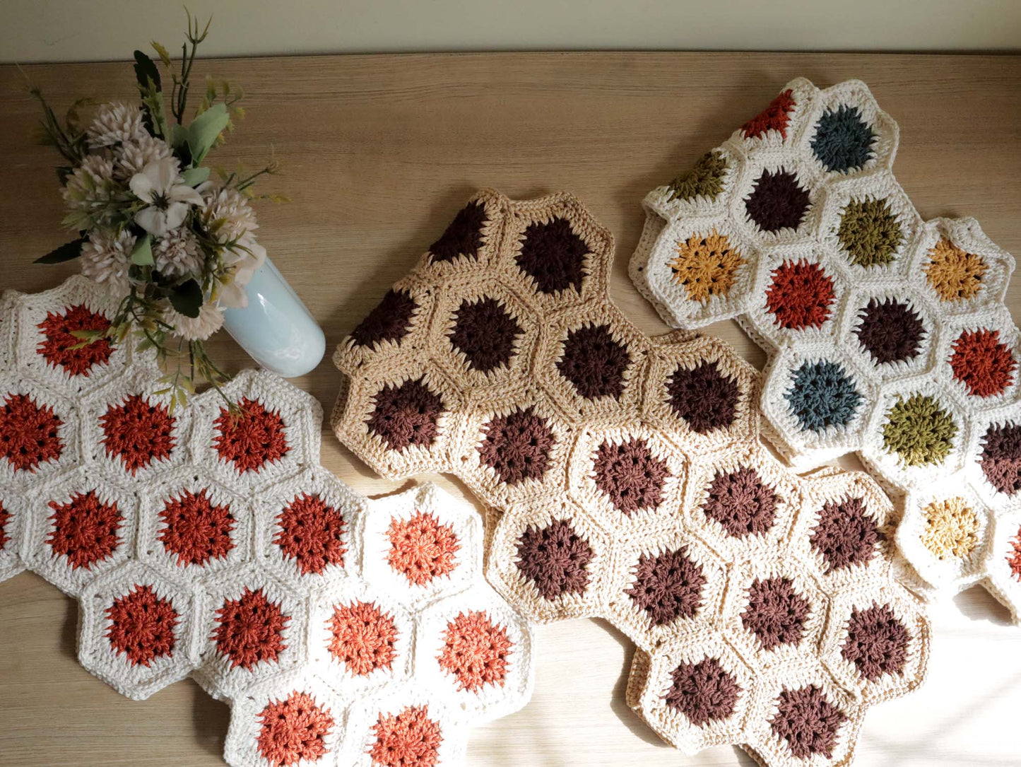 Modern Crochet Table Runner