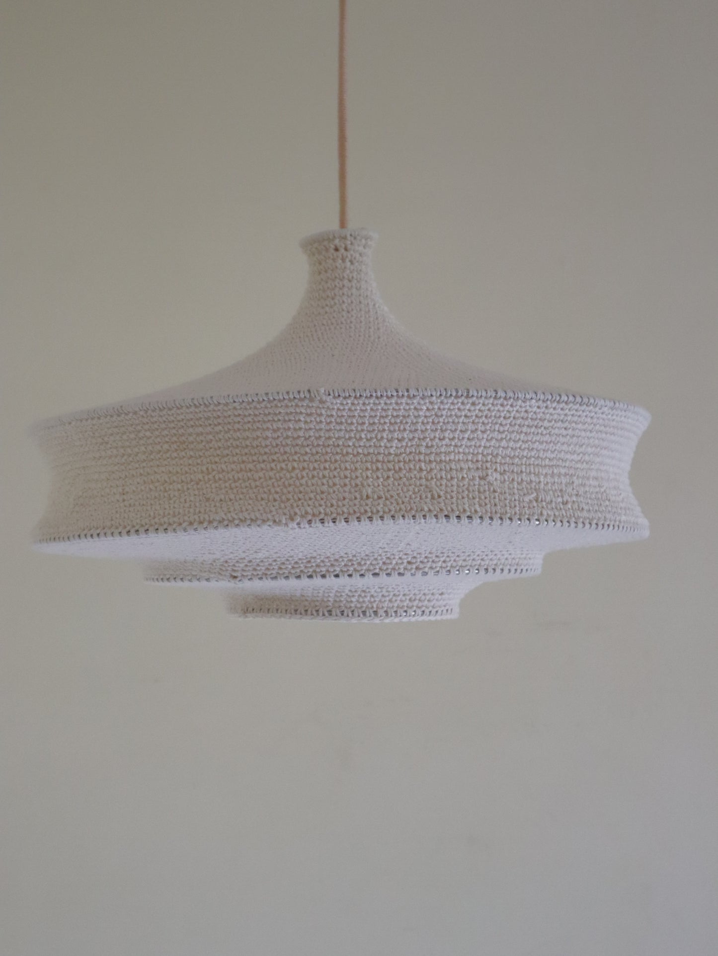 Modern Crochet Light Pendant | ZAHRA