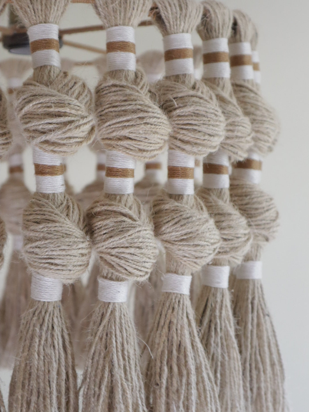 Boho Jute tassel Chandelier