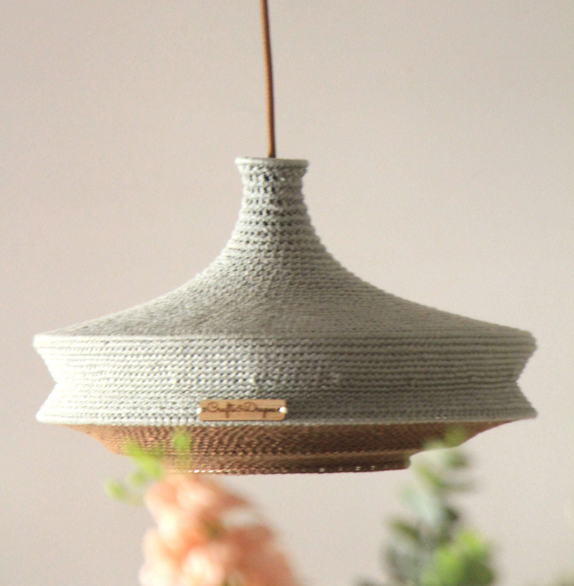 Eco-Friendly Crochet Light Cover for Stylish Illumination