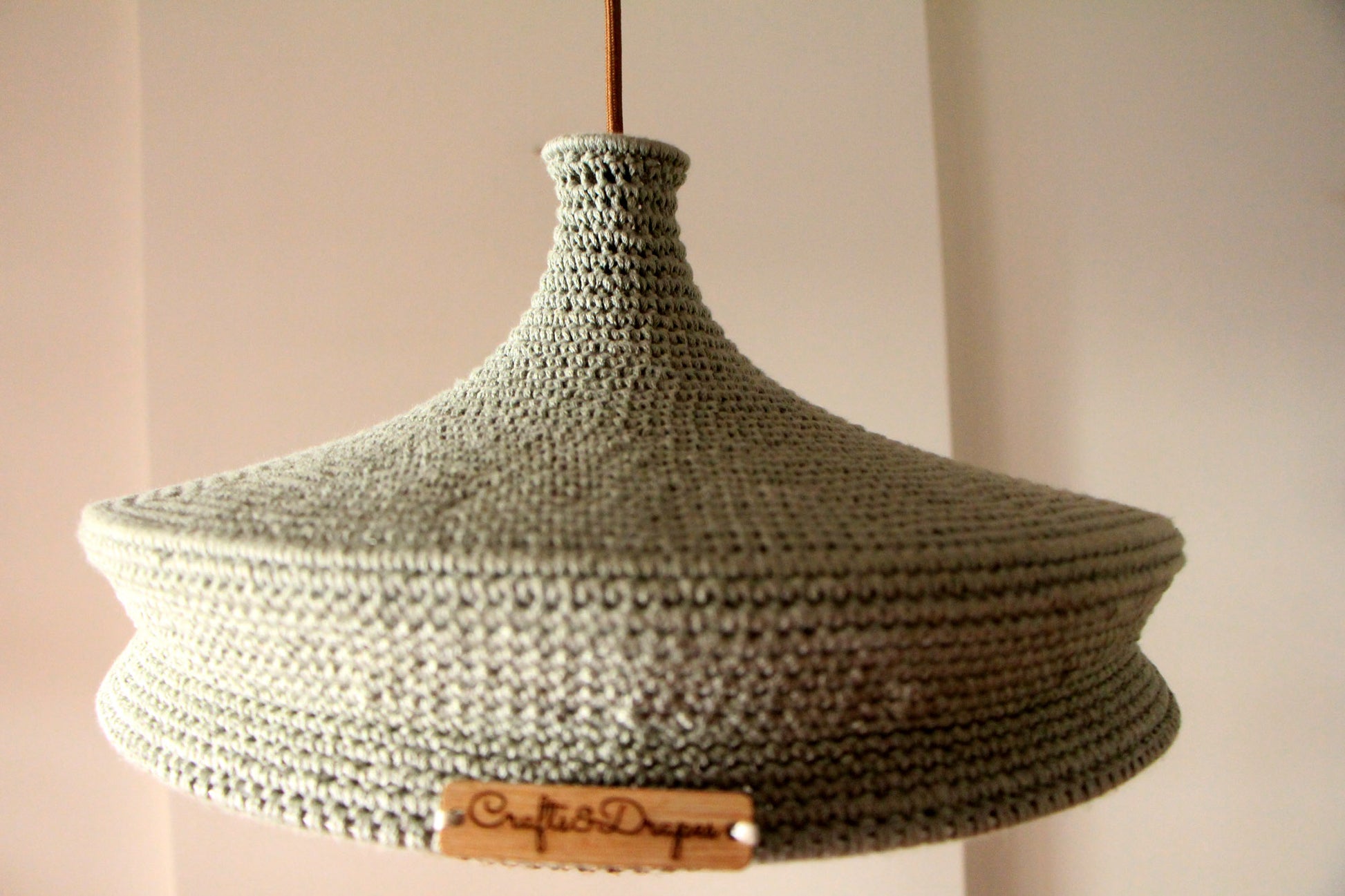 extured Crochet Lamp Accessory for Cozy Home Decor