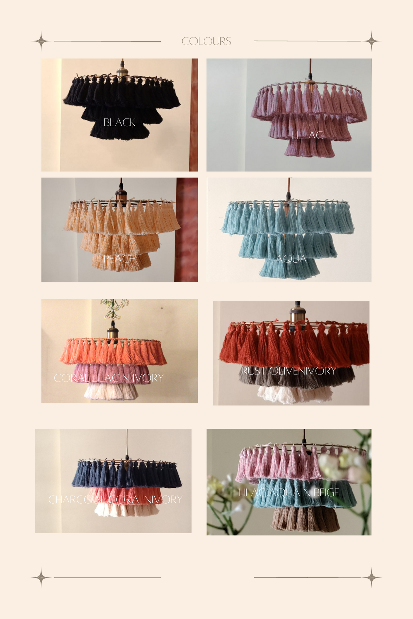 Boho Tassel Chandelier | LILAH