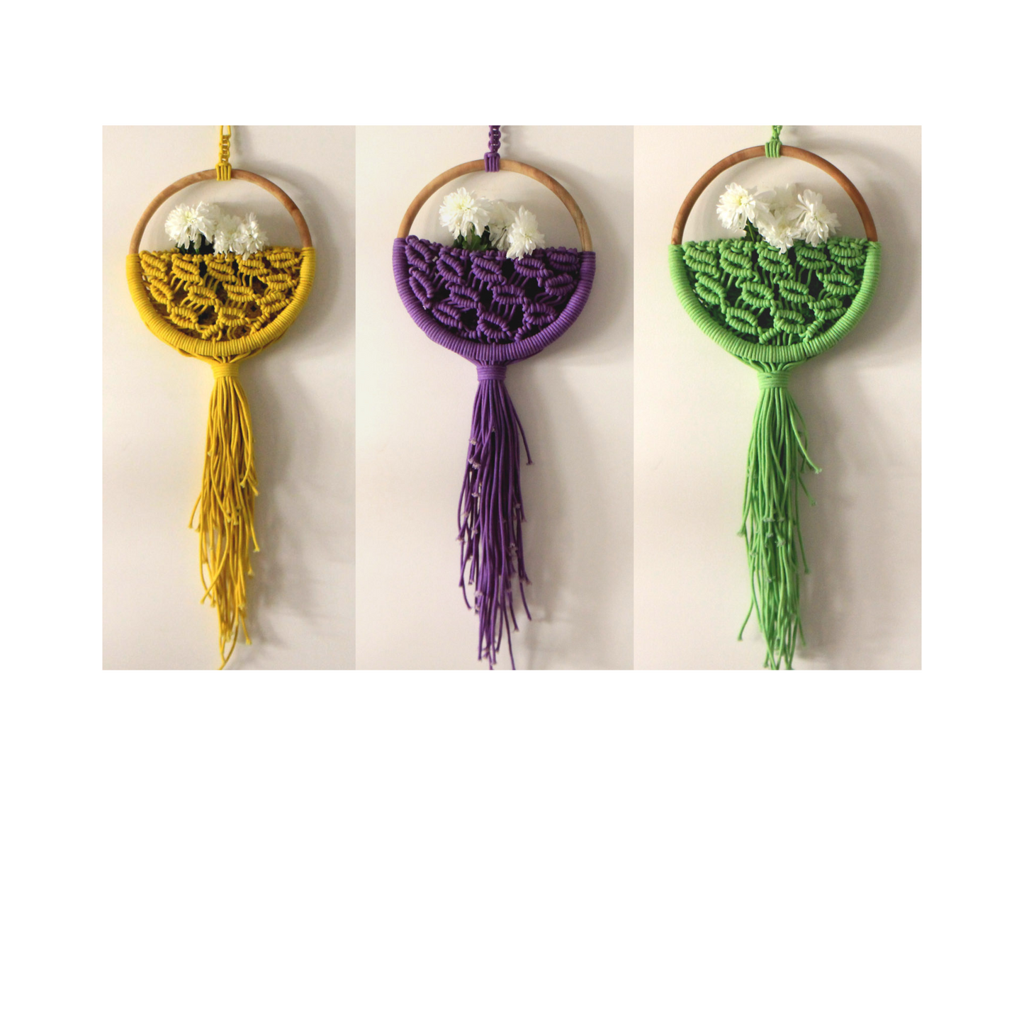 macrame wall pocket