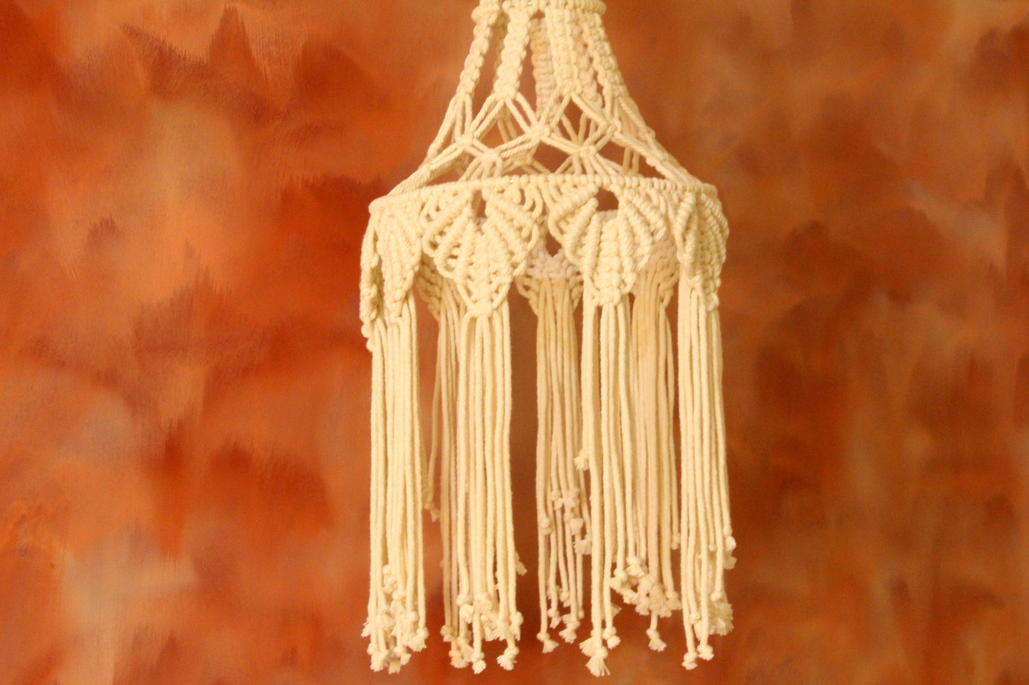 Boho Hanging Macrame Lamphade | GRACE