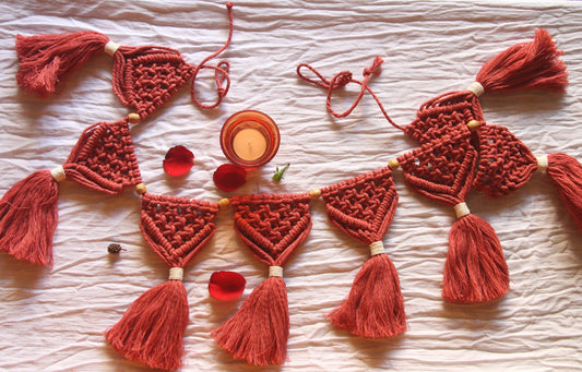 Macrame Bunting Wall Decor