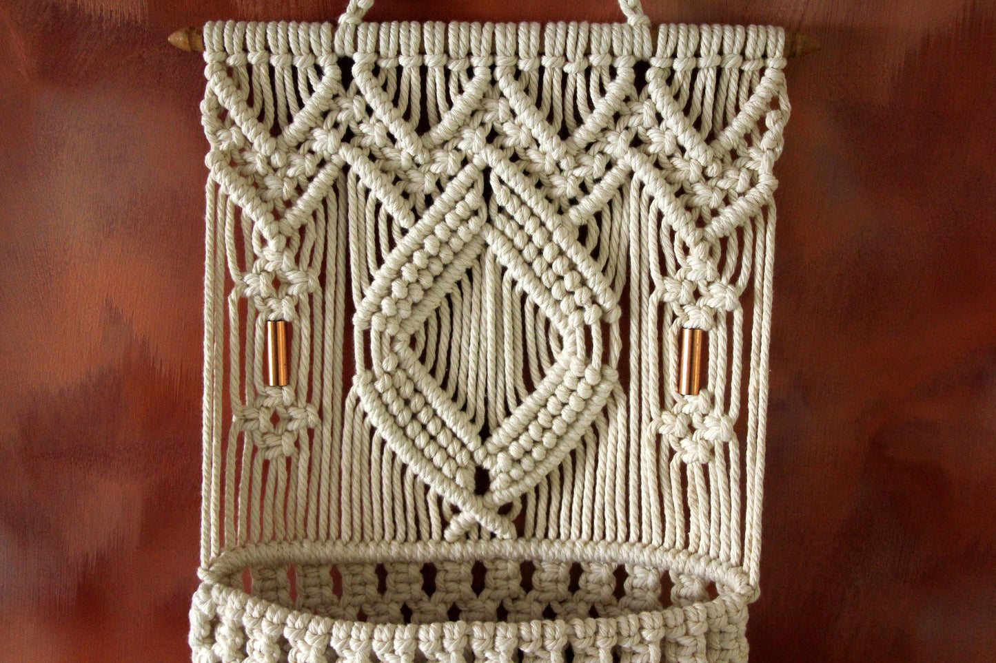 Boho Macrame Letter Holder