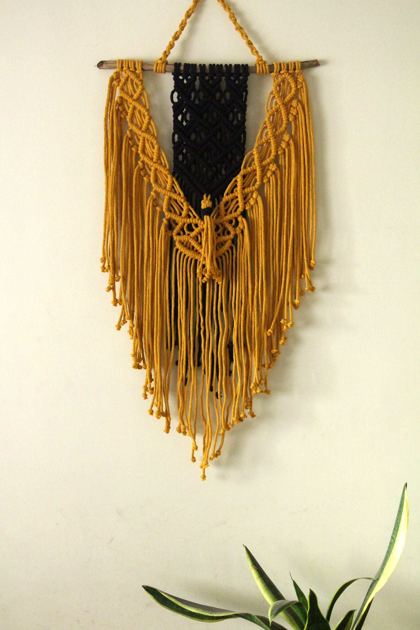 Macrame Wall Hanging | Black Mustard Wall Decor