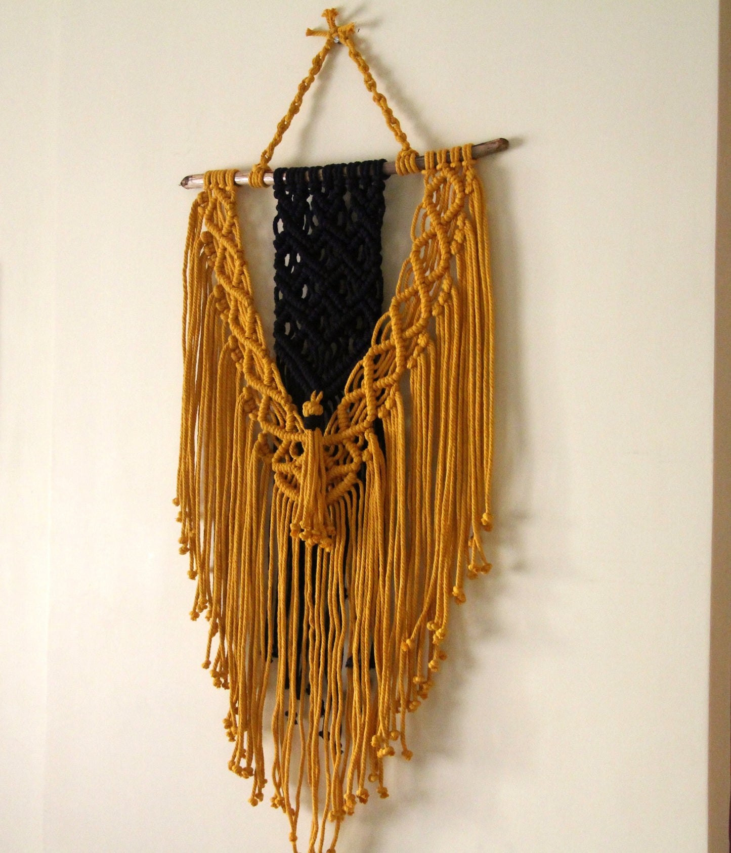 Macrame Wall Hanging | Black Mustard Wall Decor