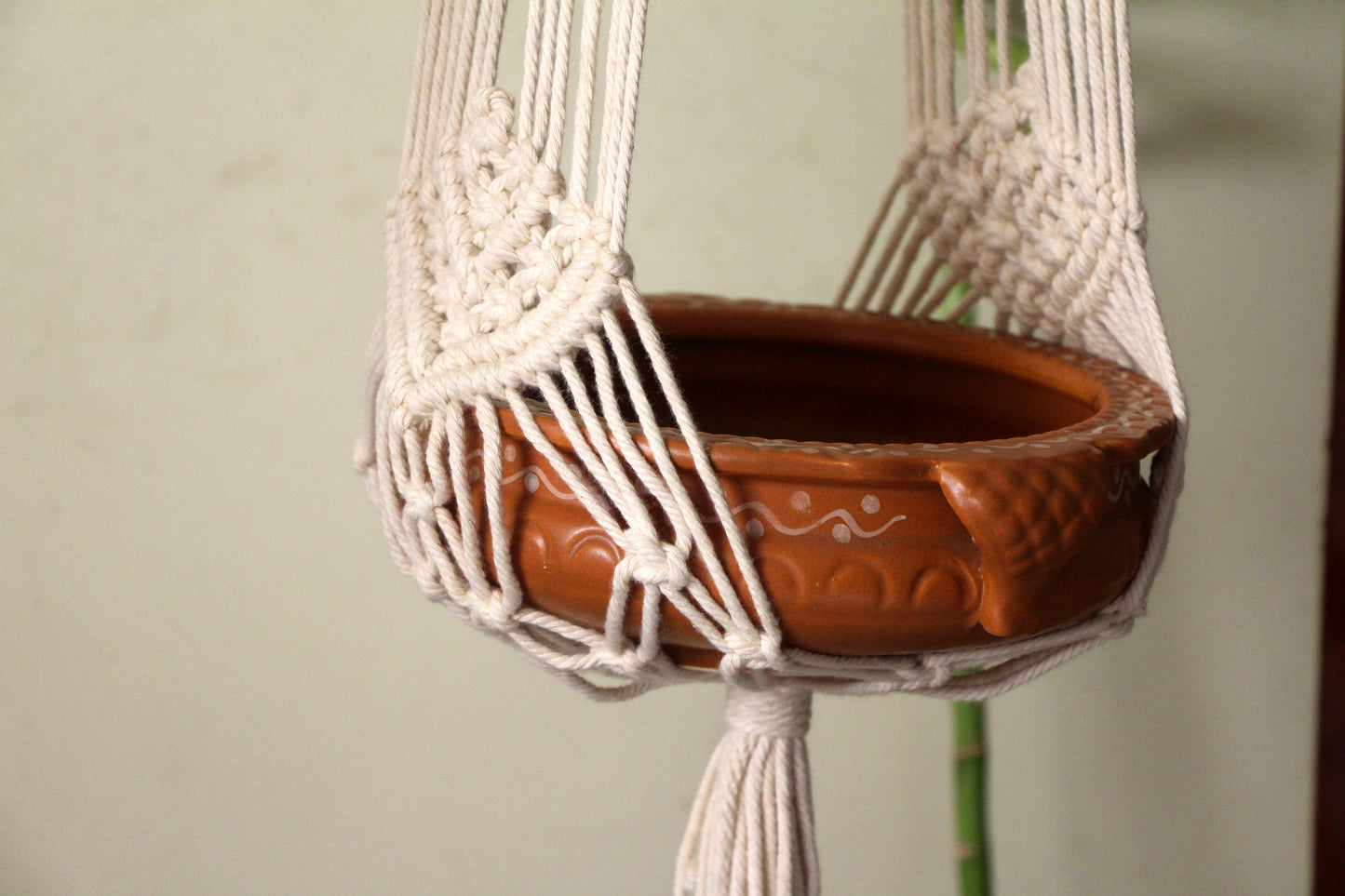 Boho Macrame Plant Hanger | Vintage