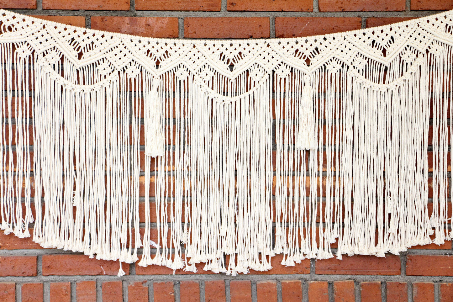 Macrame Party Backdrop | Window Valance