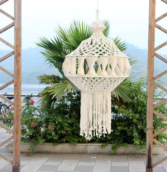 Boho Macrame Chandelier | MIRARI | Extra Large