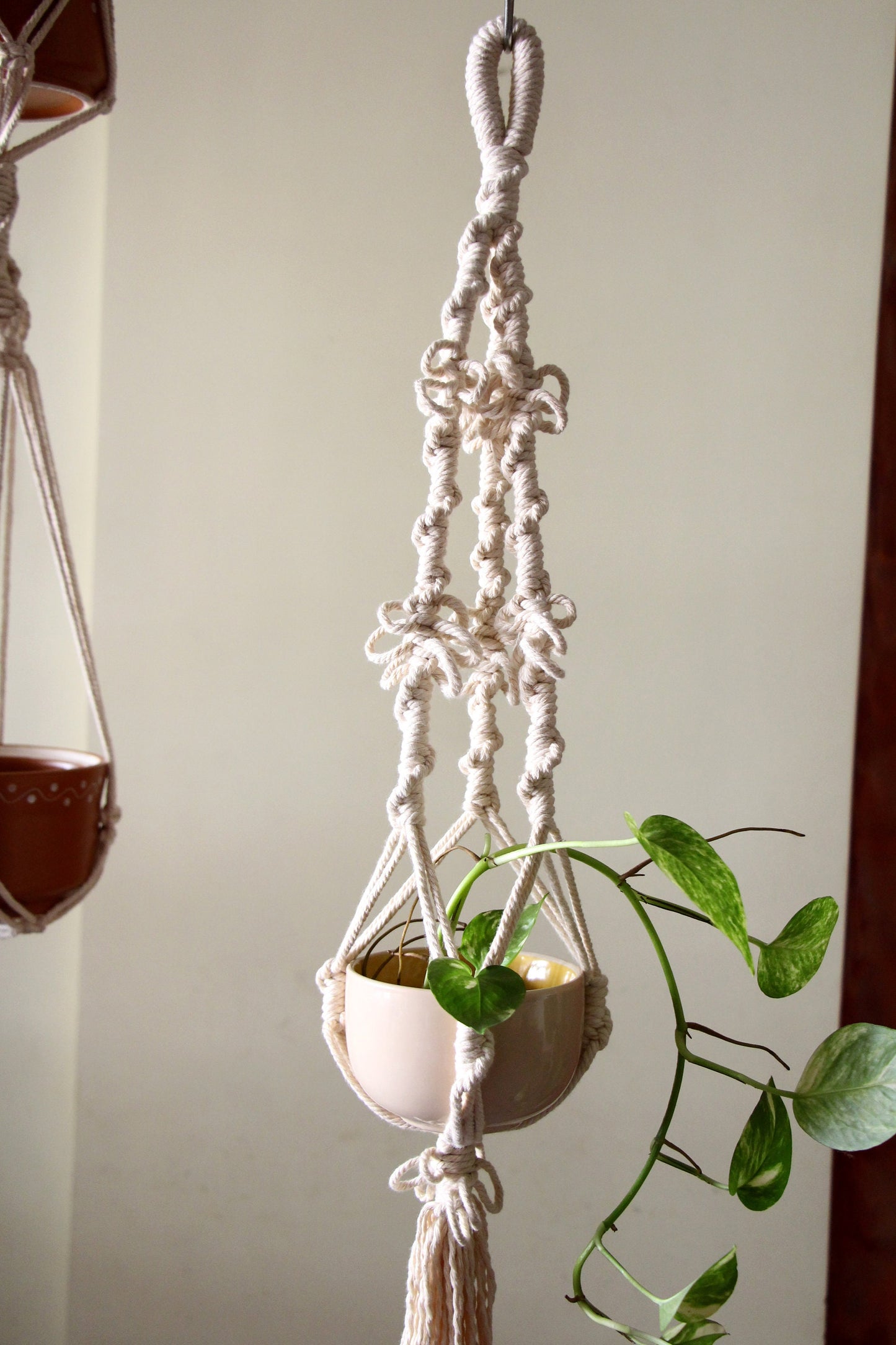 Boho Plant Hanger | Spiral Loop