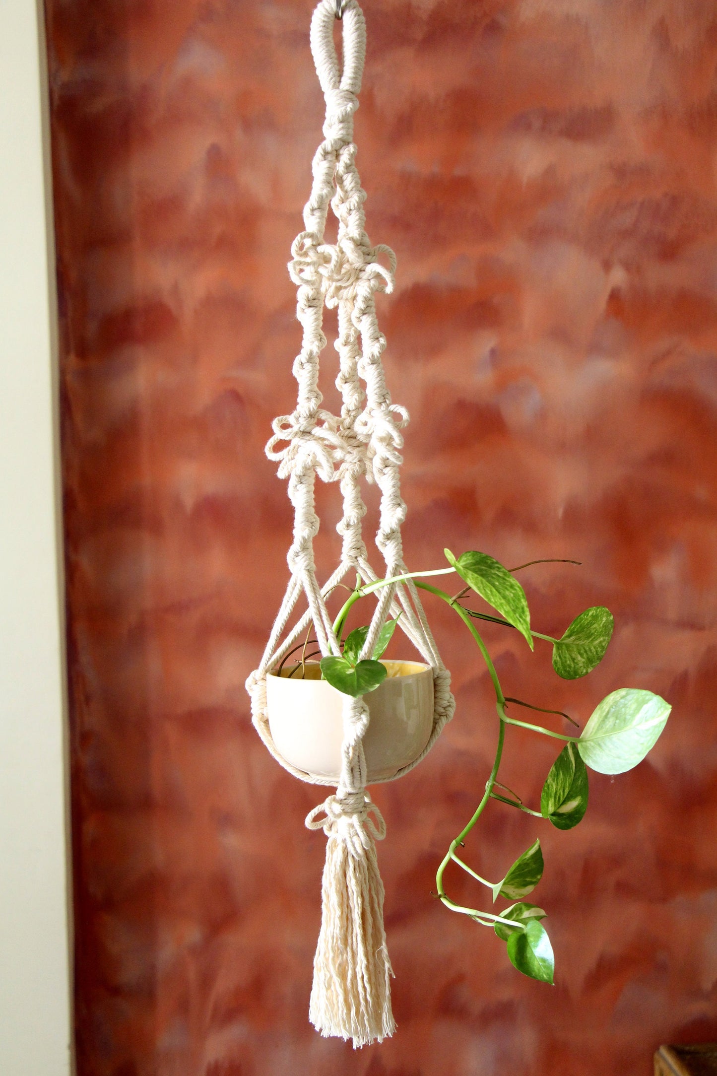 Boho Plant Hanger | Spiral Loop