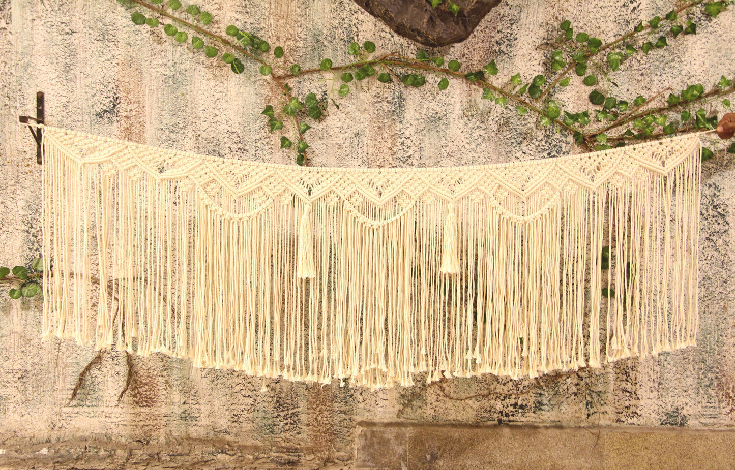 Macrame Party Backdrop | Window Valance