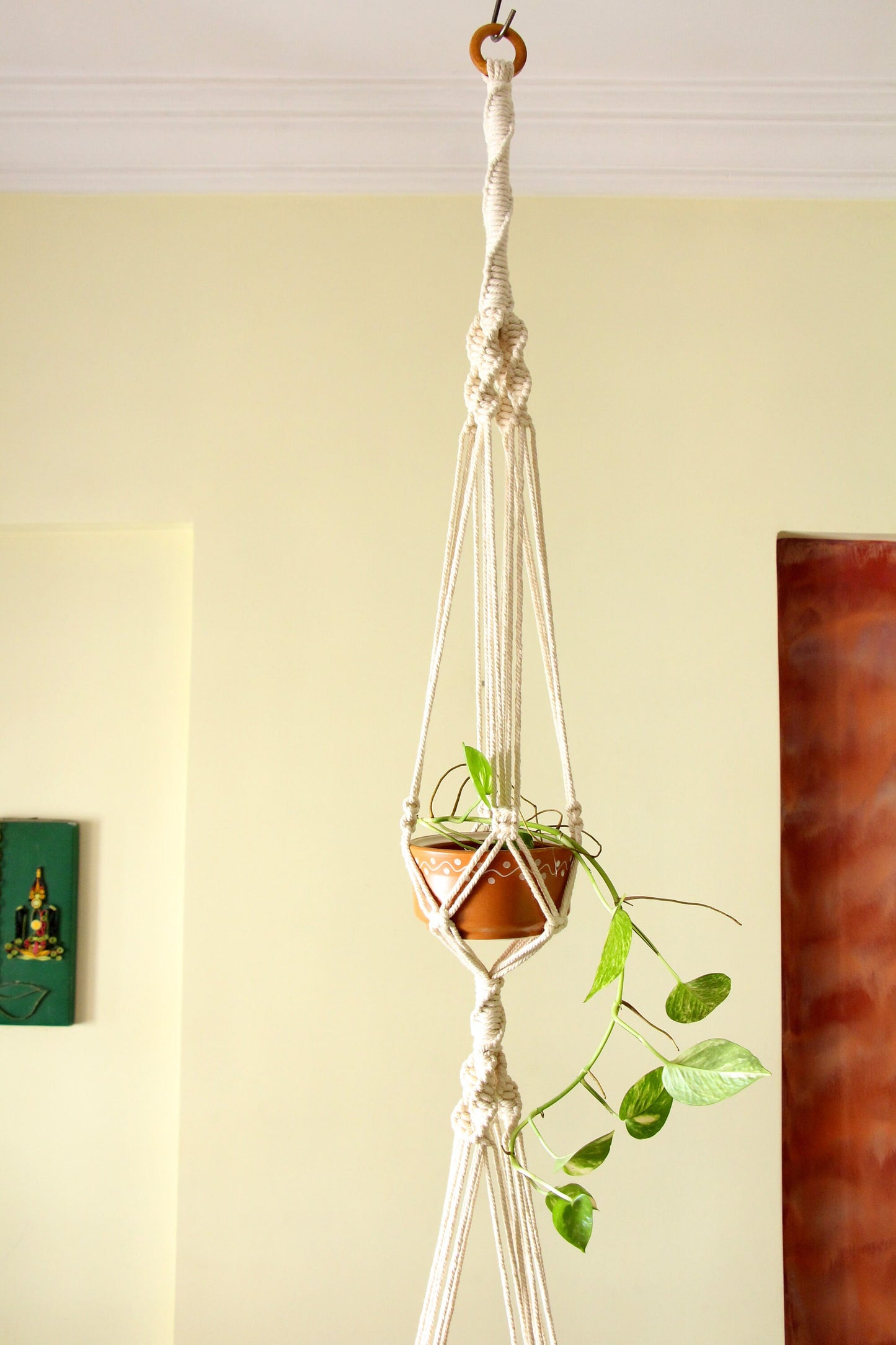 Boho Macrame Plant Hanger | Double Planter