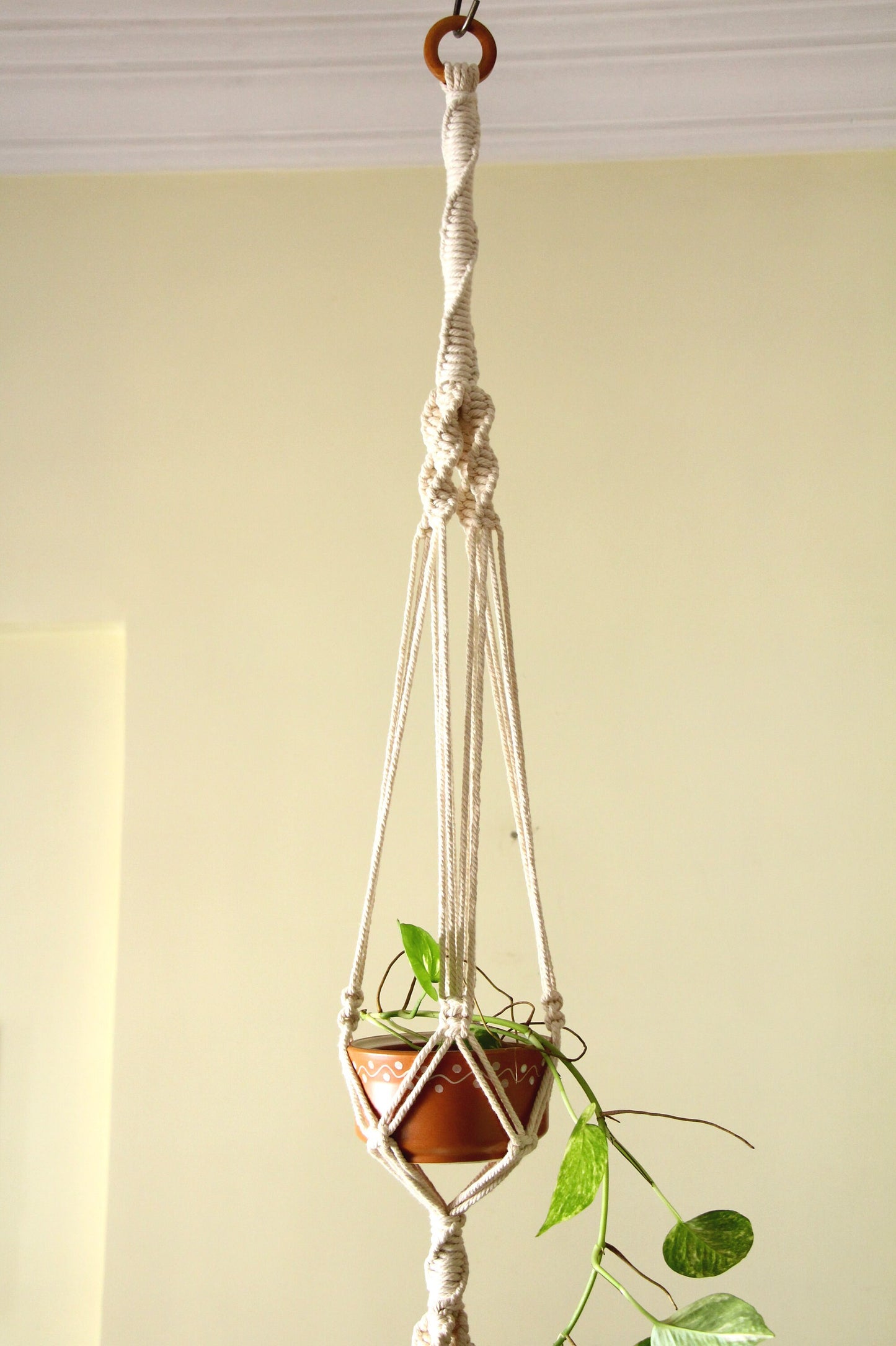 Boho Macrame Plant Hanger | Double Planter