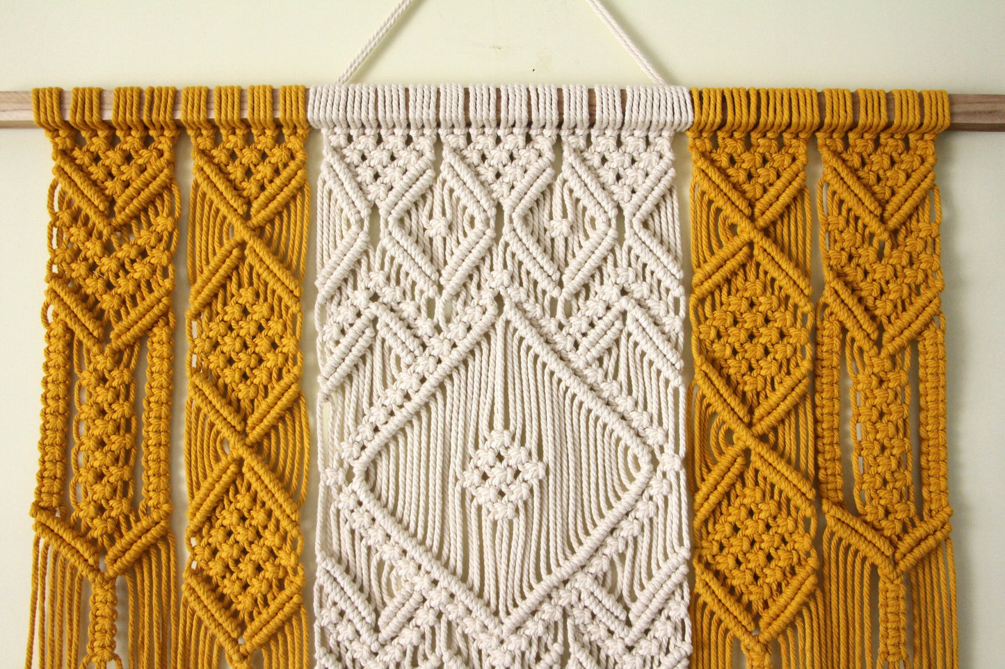 Boho Macrame Wall Tapestry |  Geometric | Large