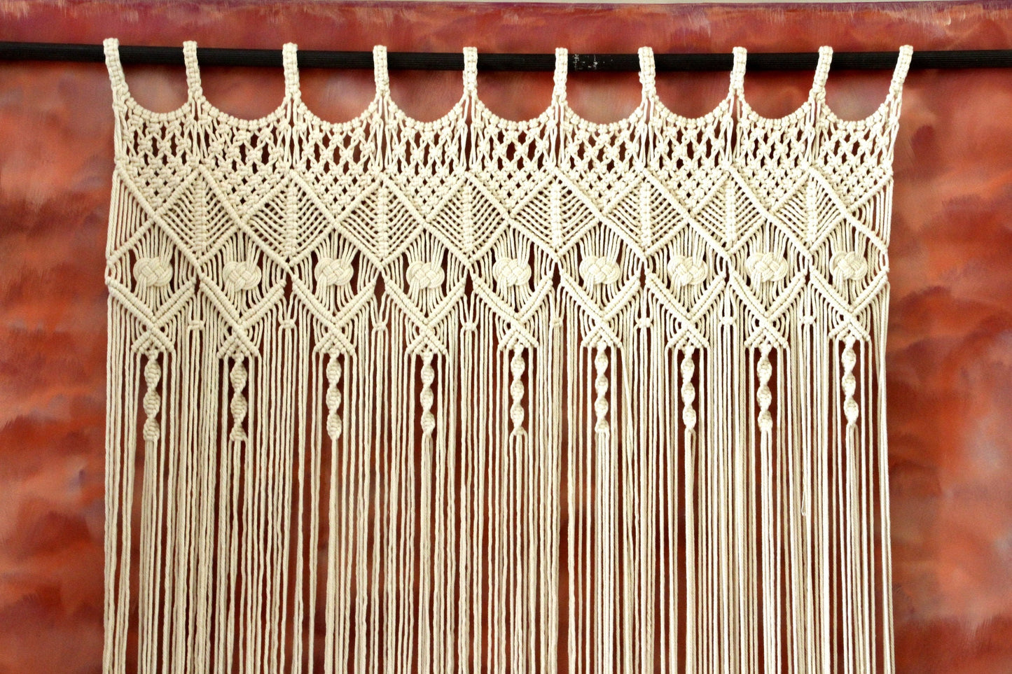 Boho Macrame Curtain |  F E Y R E