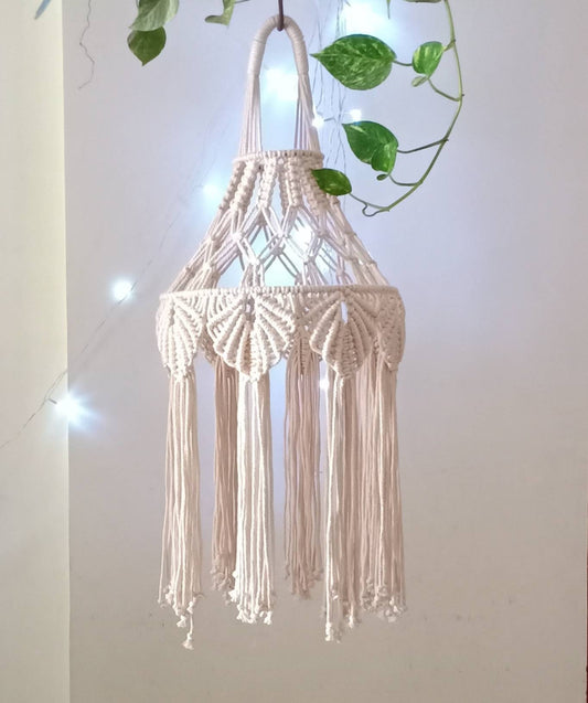 Boho Hanging Macrame Lamphade | GRACE