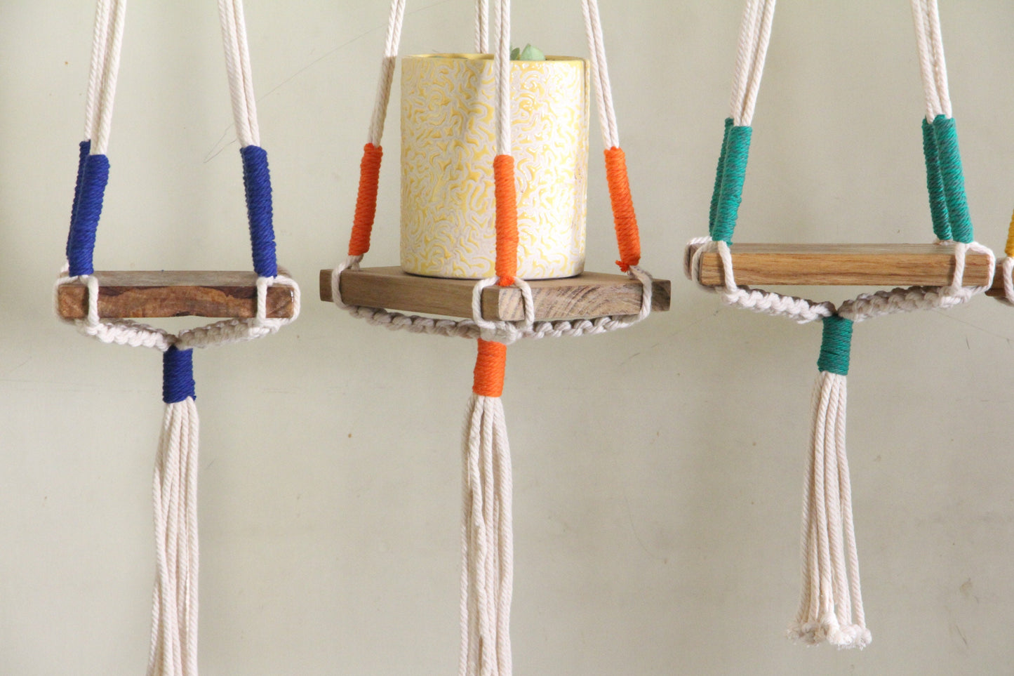 Macrame Plant Hanger | Hanging Shelf