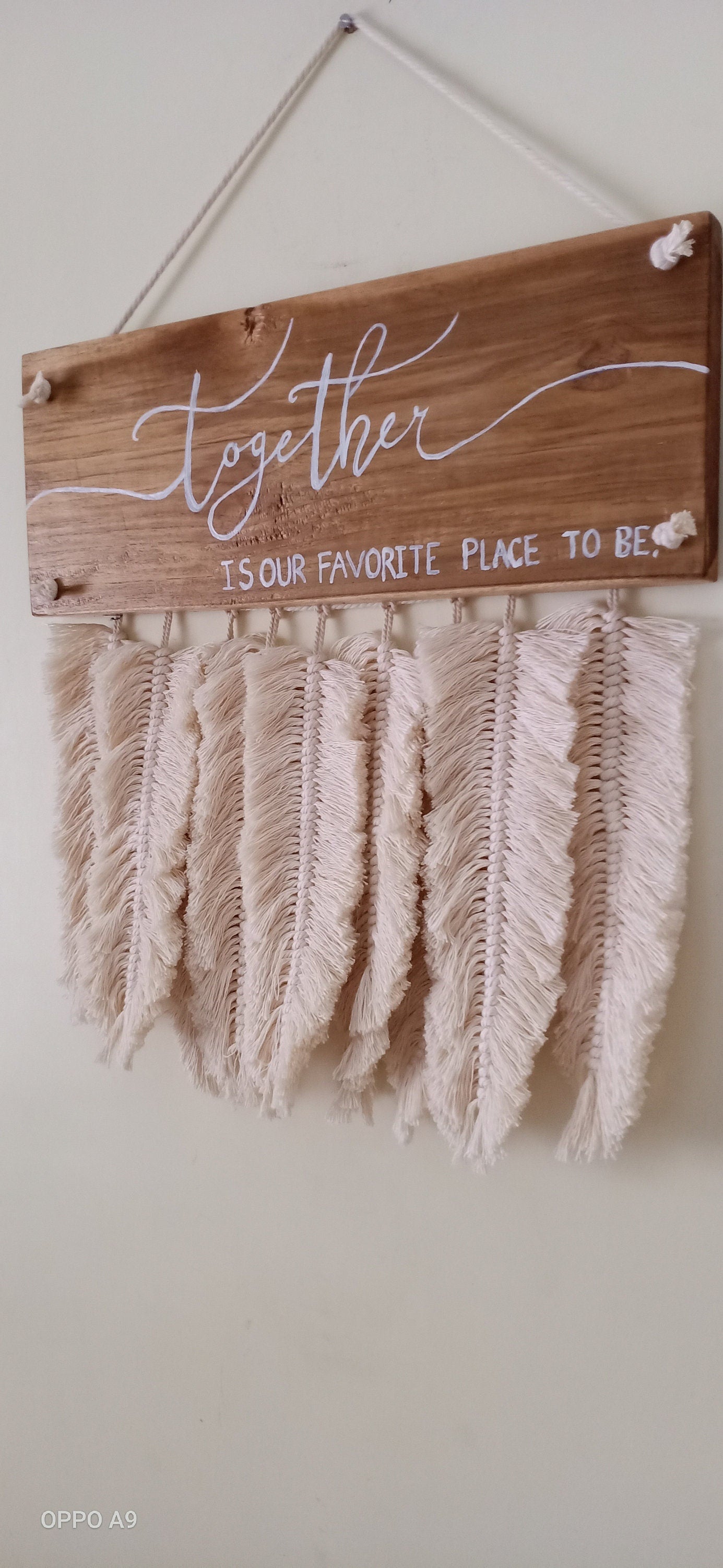 Boho Wooden Sign Board