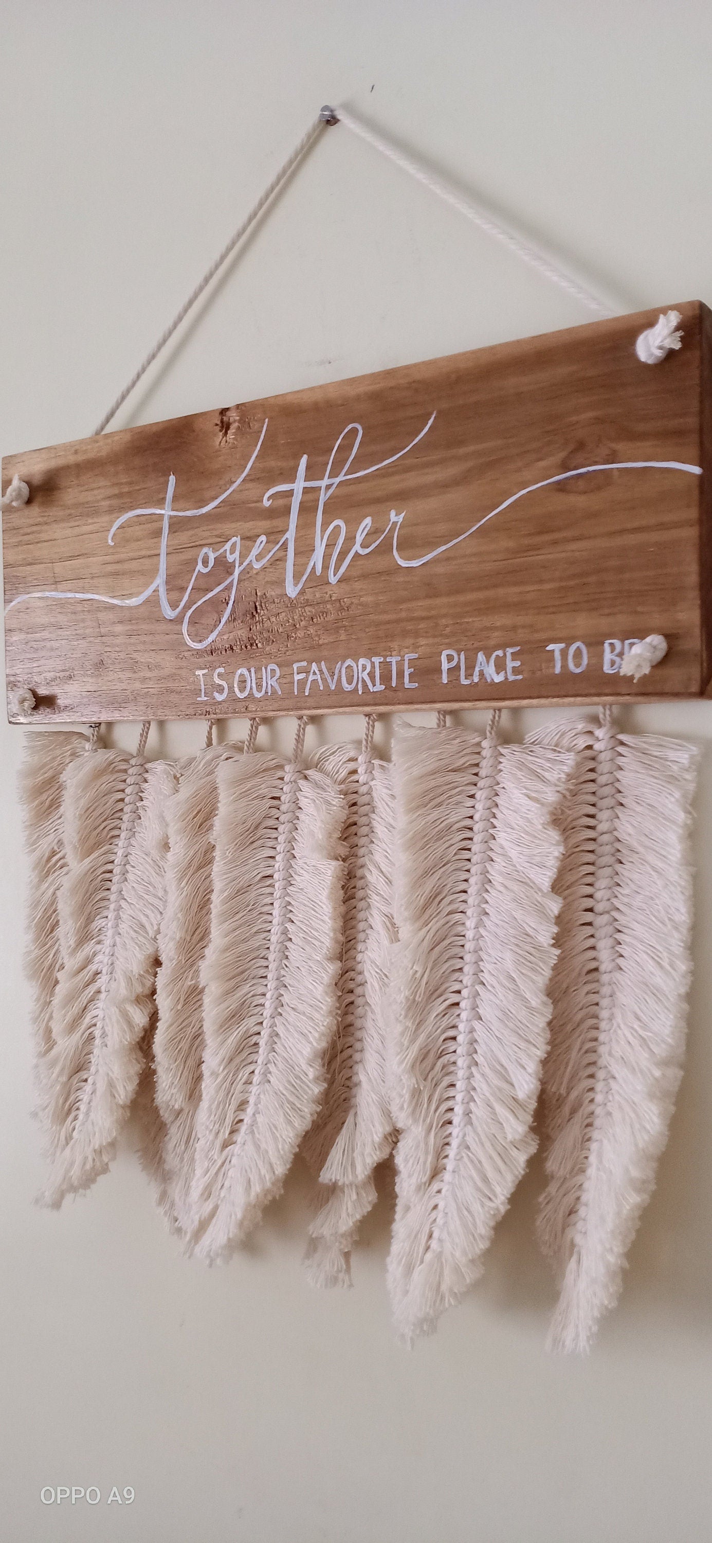 Boho Wooden Sign Board