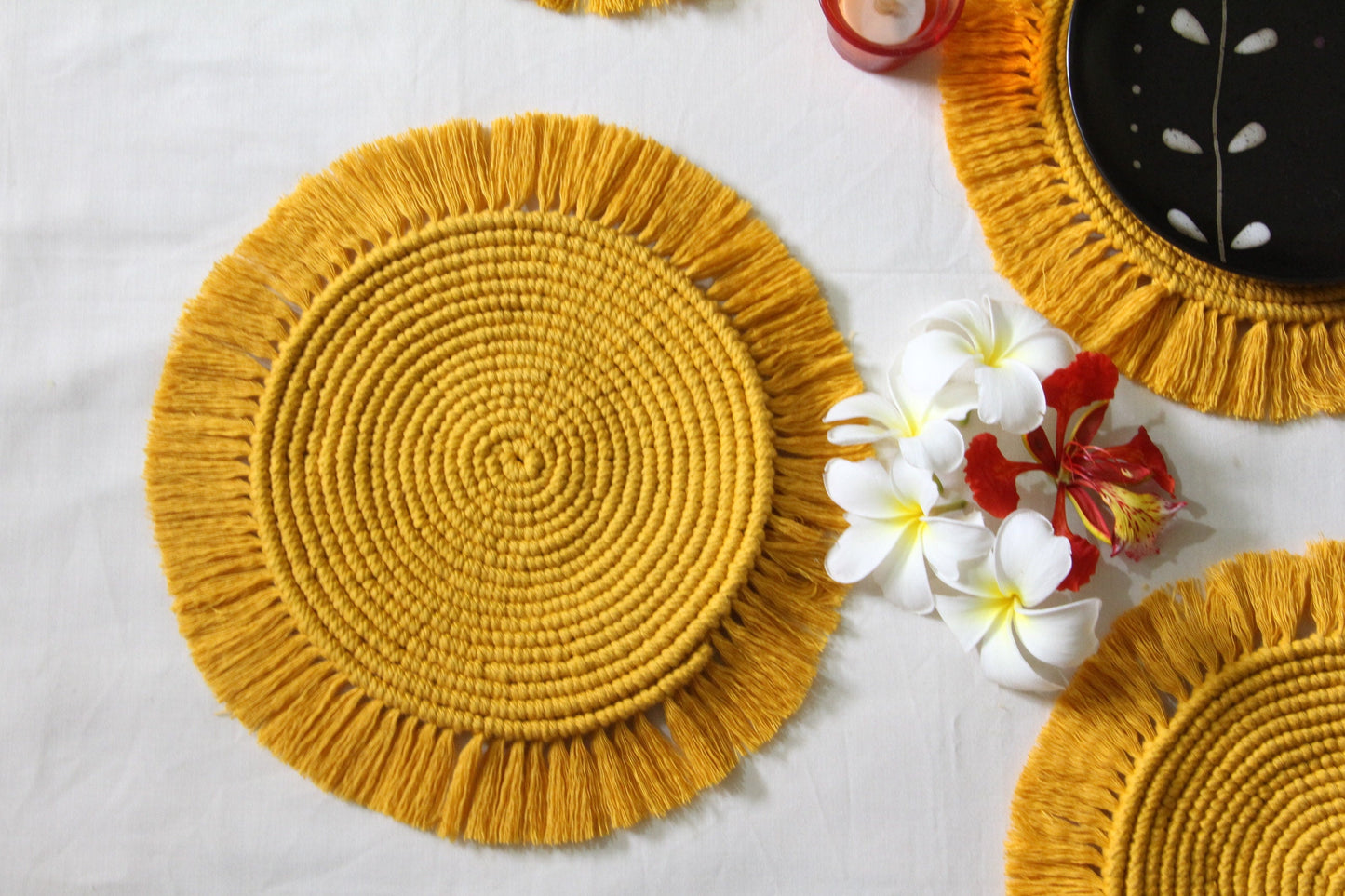 Boho Macrame Placemats | Set of two