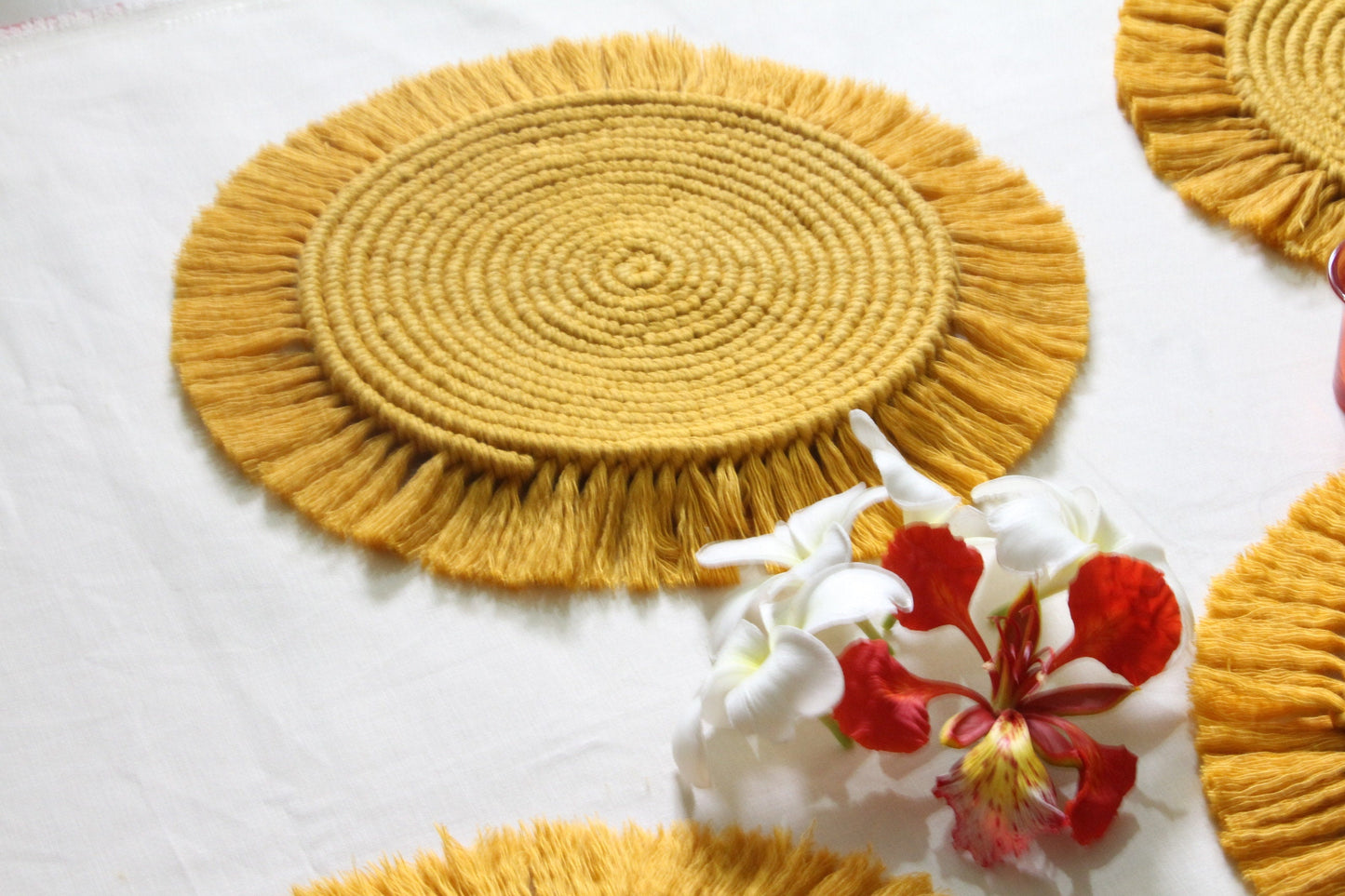 Boho Macrame Placemats | Set of two