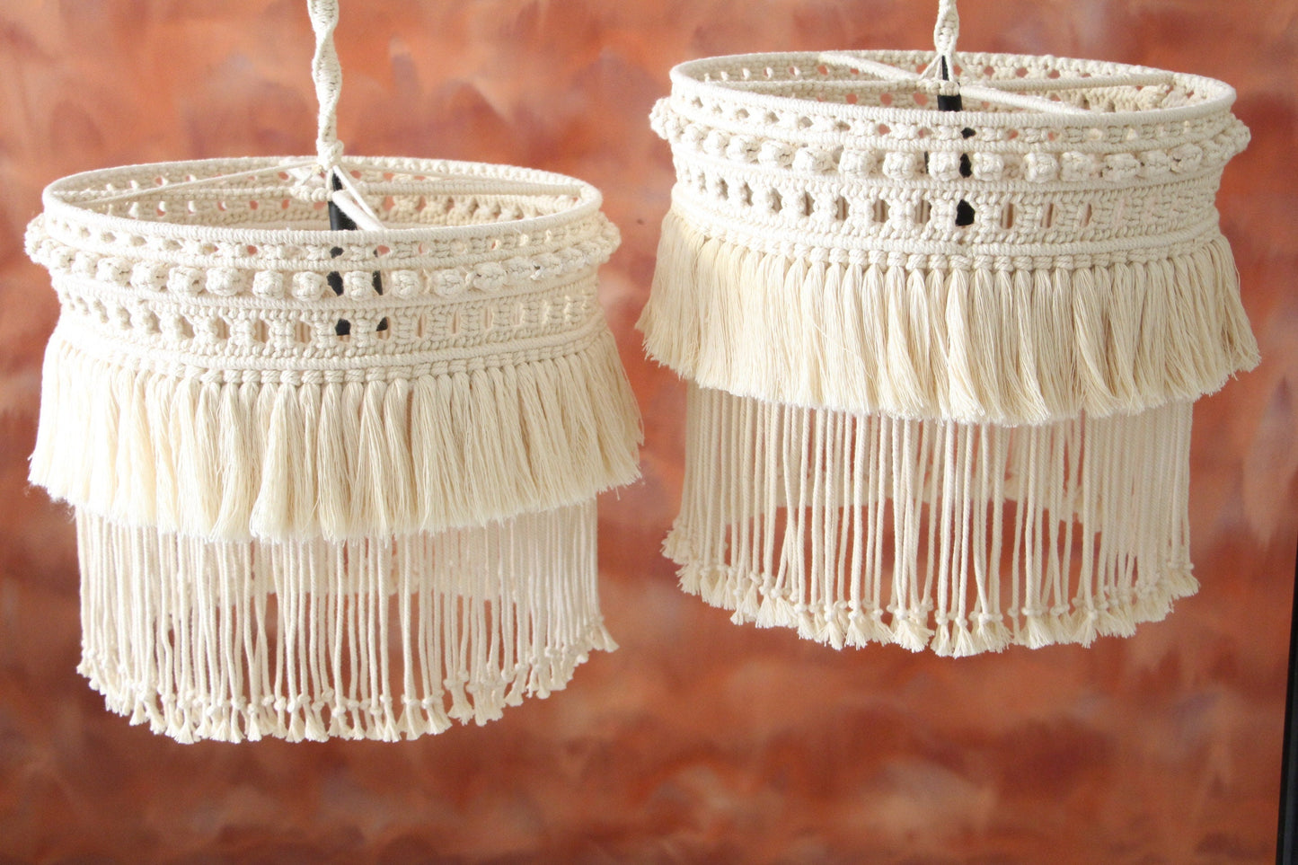 Boho Macrame Fringe Chandelier | CAIM