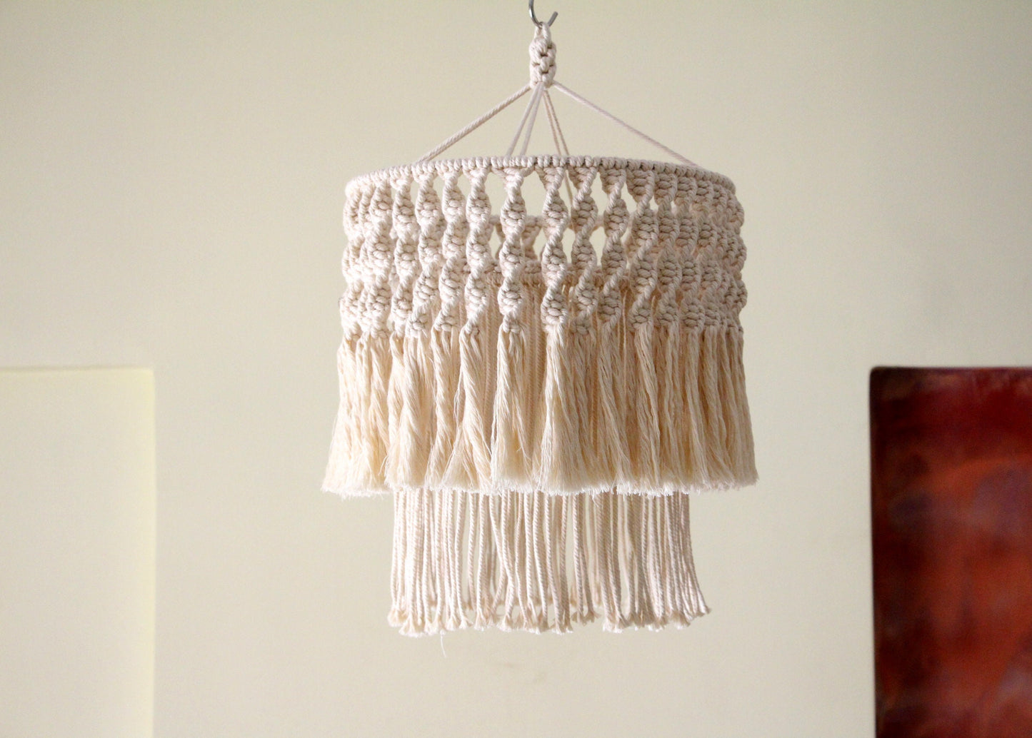 Boho Macrame Pendant Light