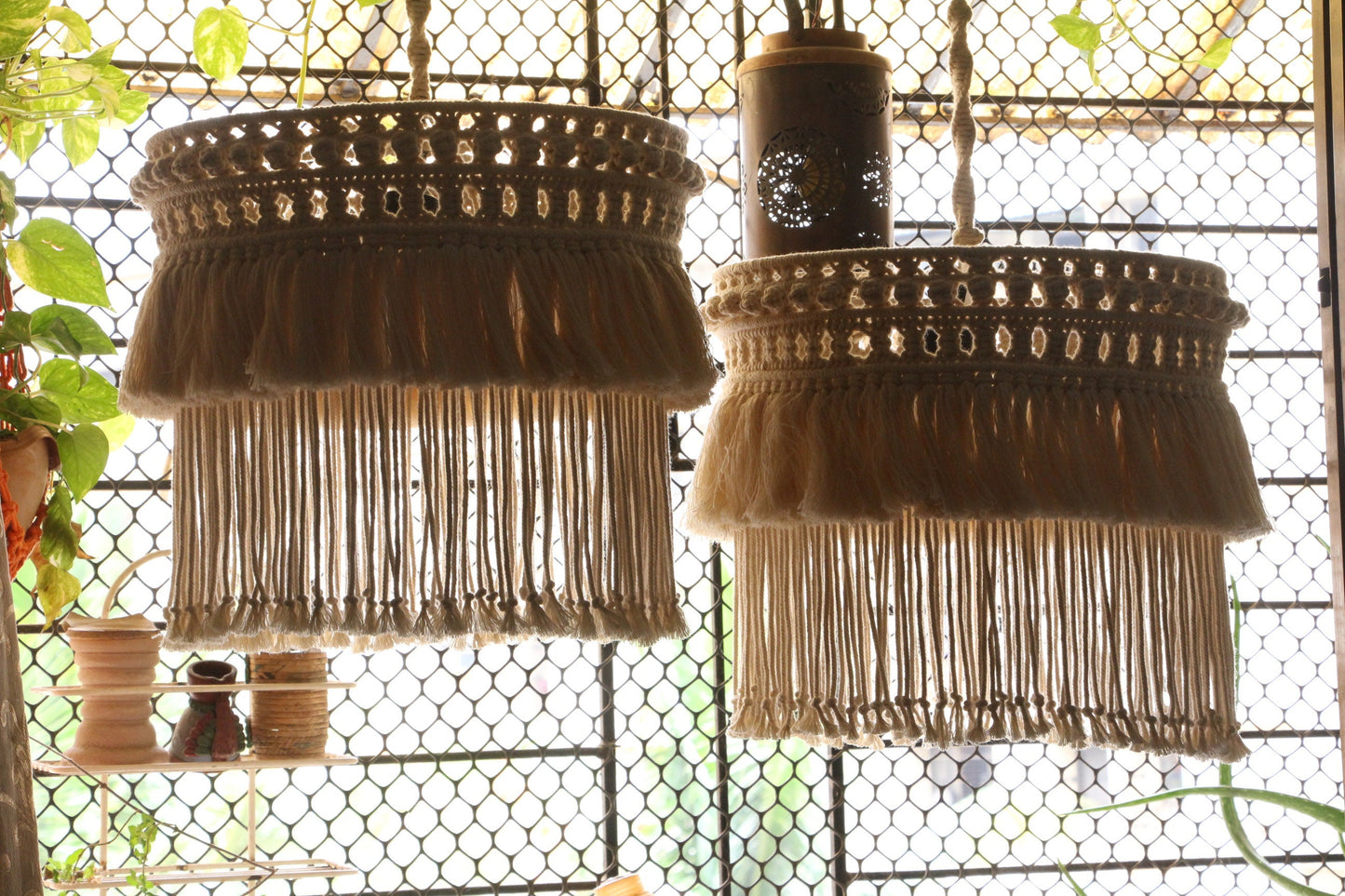 Boho Macrame Fringe Chandelier | CAIM