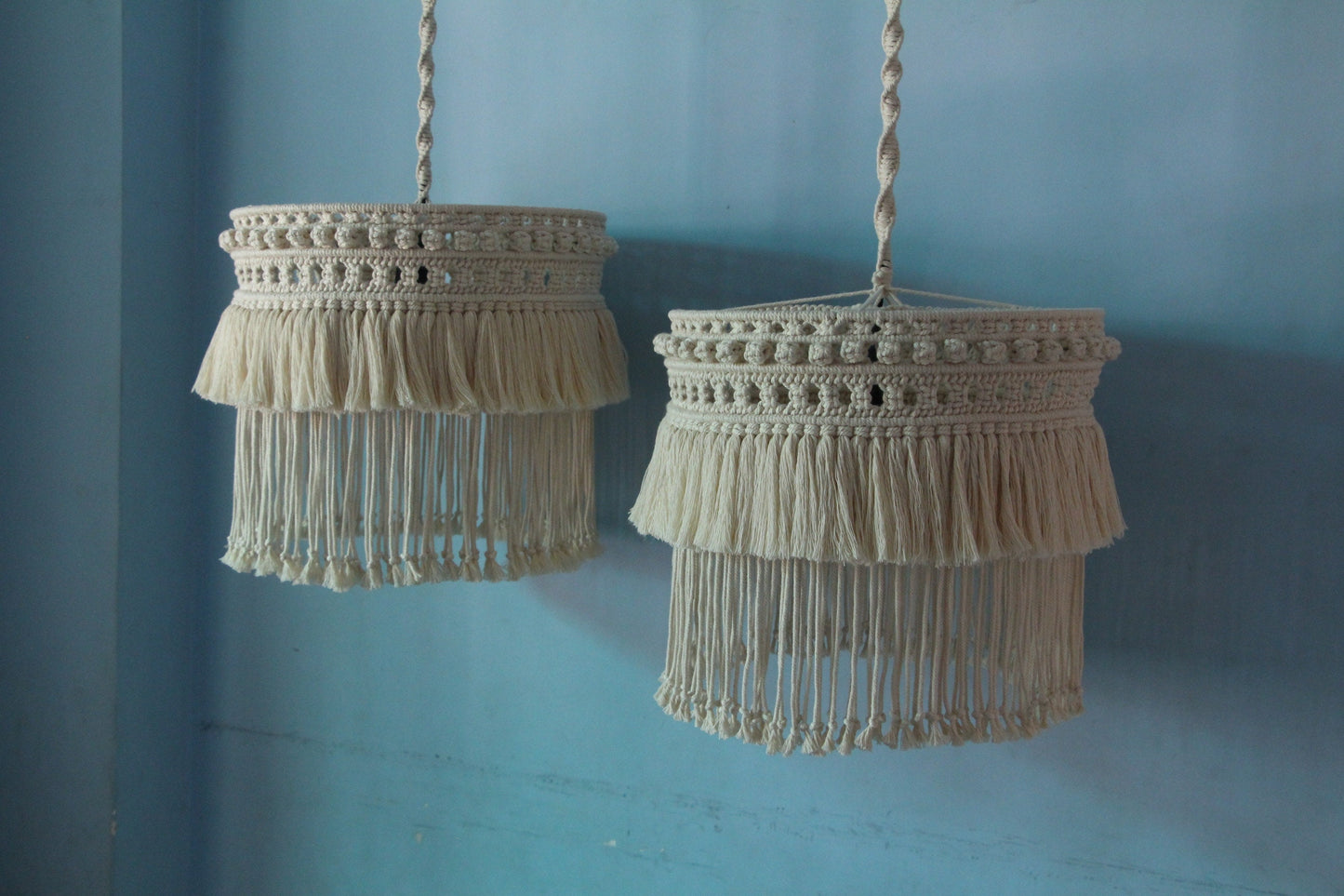 Boho Macrame Fringe Chandelier | CAIM