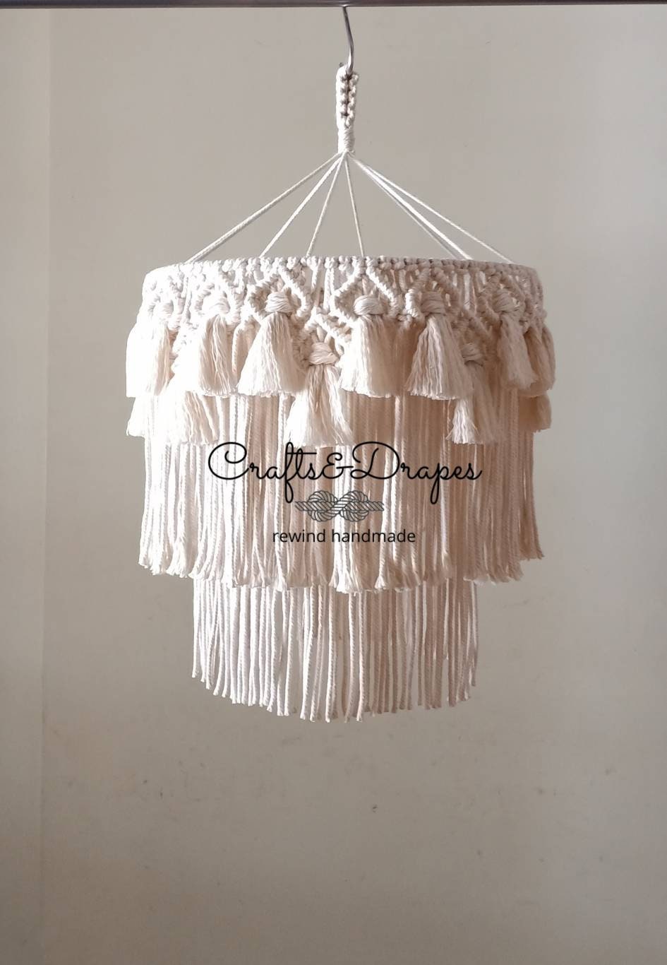 Boho Macrame Fringe Chandelier |  ASRA