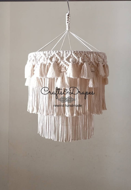 Boho Macrame Fringe Chandelier |  ASRA