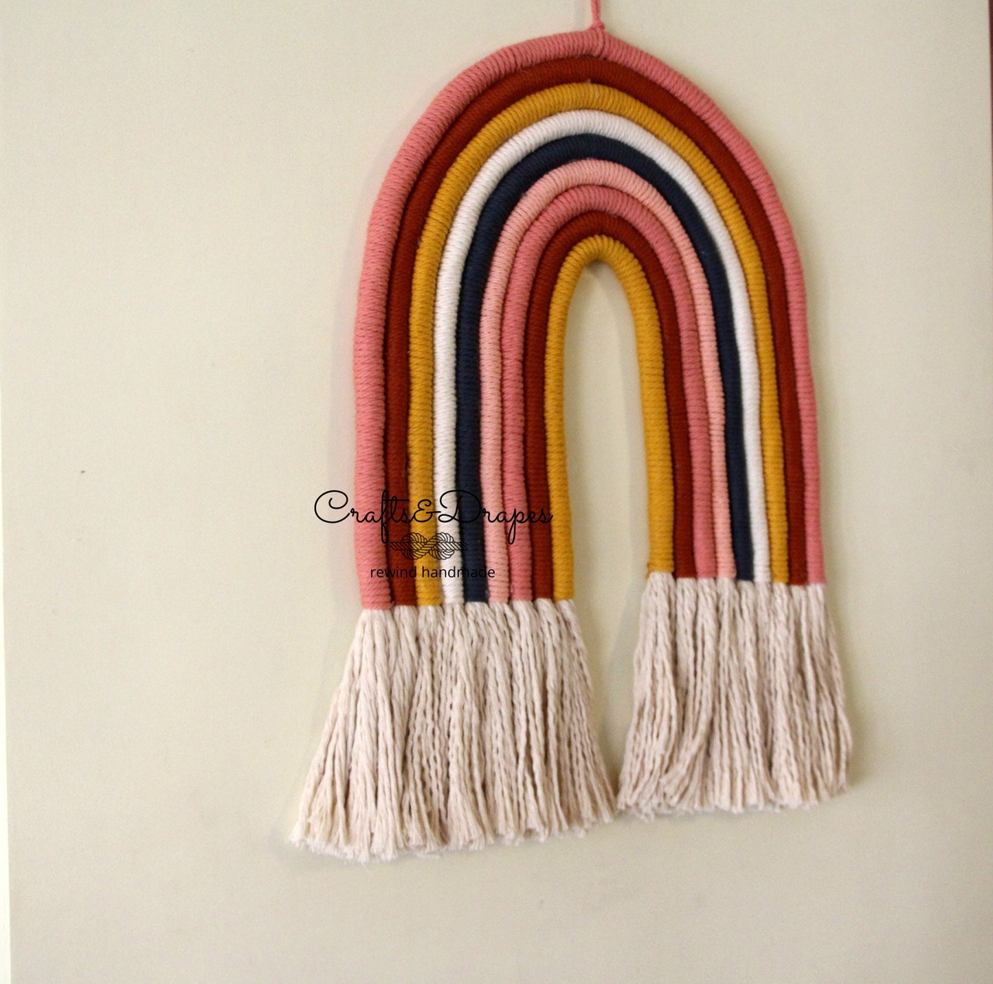 Large Macrame Rainbow Wall Hanging