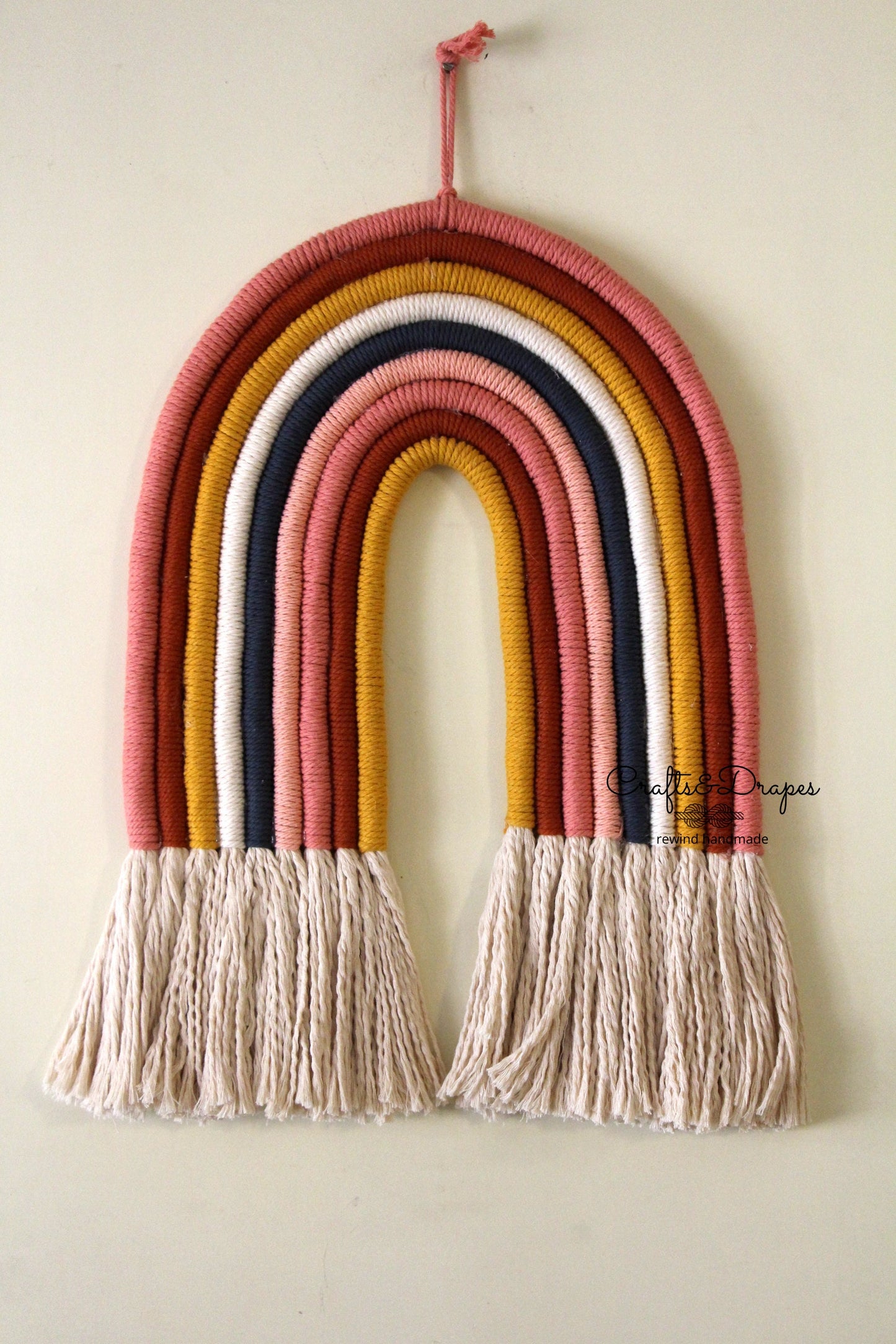 Large Macrame Rainbow Wall Hanging