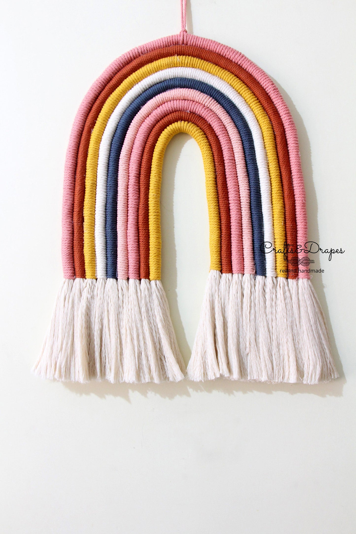 Large Macrame Rainbow Wall Hanging