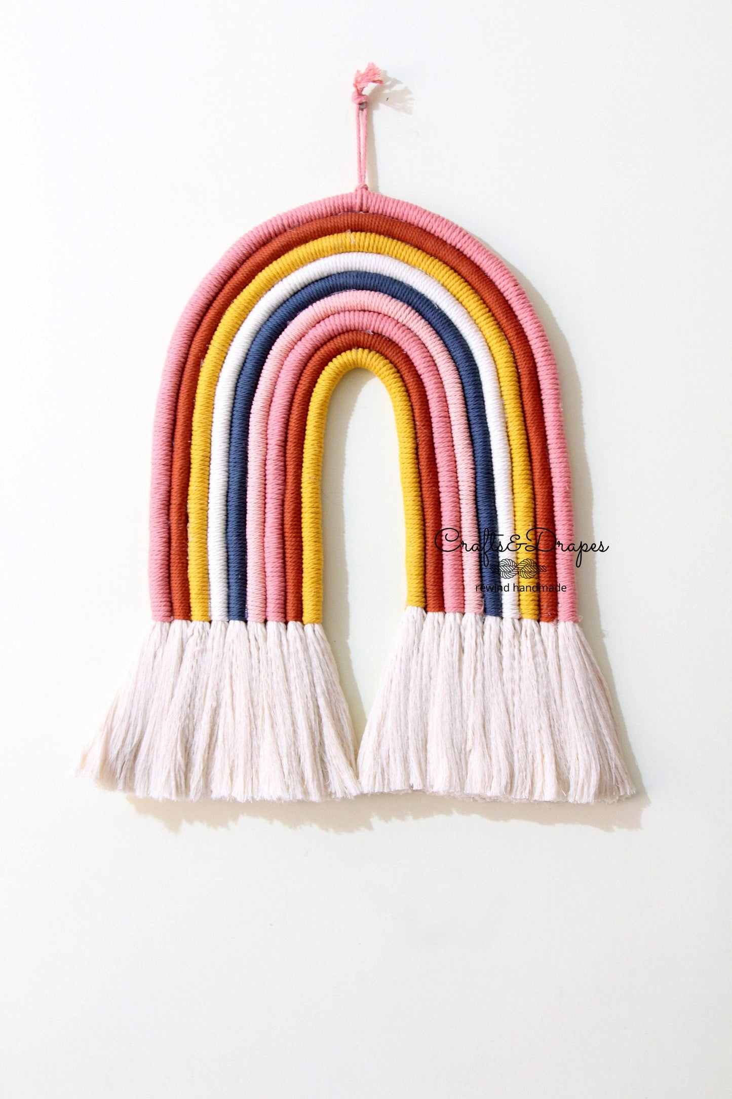 Large Macrame Rainbow Wall Hanging