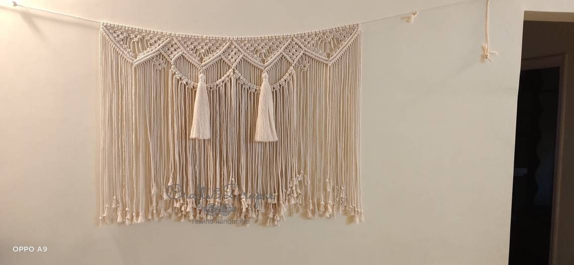 Macrame Party Backdrop | Window Valance