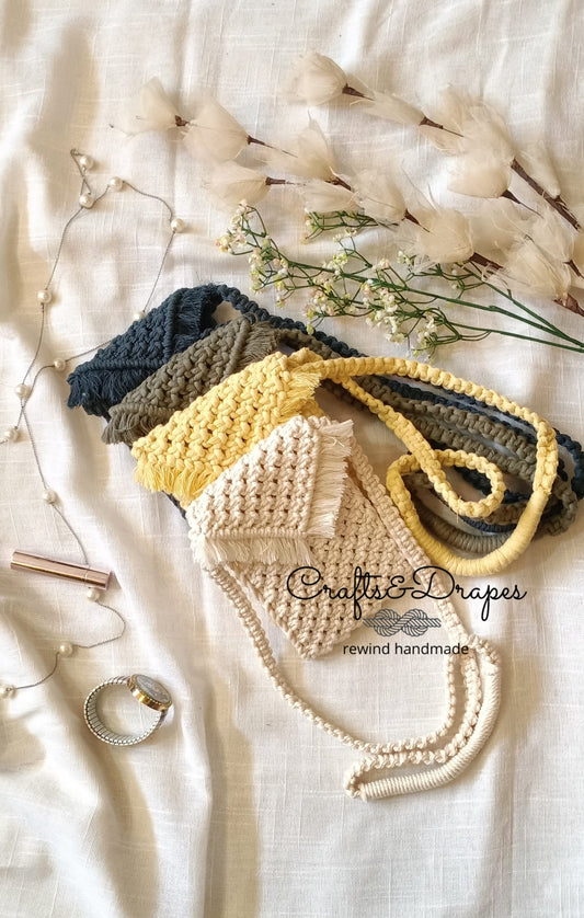 Boho Macrame Mobile Sling Bag