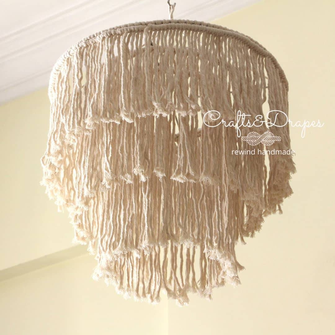 Boho Macrame Fringe Chandelier | SIRIMIRI