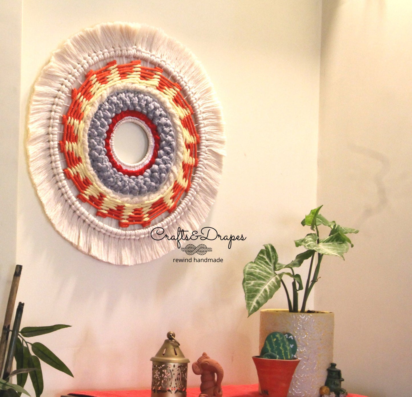 Circular Macra weave Wall Art